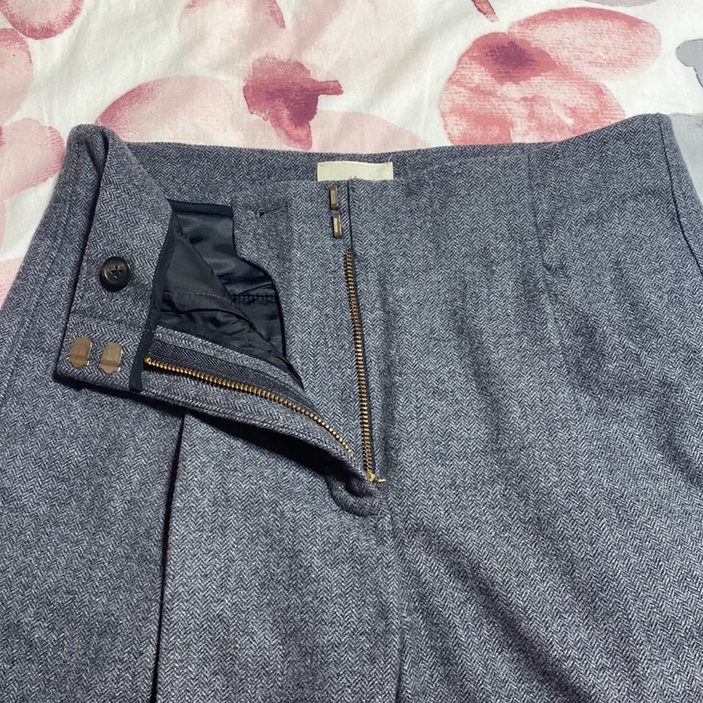 Aritzia Wilfred Chambery Wool Blend Grey Cropped Pant Size 0 - Picture 8 of 14